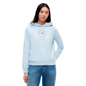 Суичър Tommy jeans DW0DW22823 hoodie - Blue (Kingly Blue) суичър,дамски,блузи,tommy,jeans,dw0dw22823,hoodie,blue,(kingly,blue)