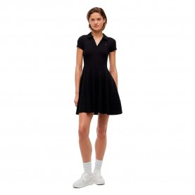 Рокля Tommy jeans DW0DW22845 short sleeve short dress - Black (Black) рокля,дамски,поли,и,рокли,tommy,jeans,dw0dw22845,short,sleeve,short,dress,black,(black)