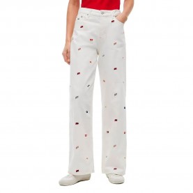 Дънки Tommy jeans DW0DW23042 high waist jeans - White (Denim White 01) дънки,мъжки,панталони,дамски,панталони,tommy,jeans,dw0dw23042,high,waist,jeans,white,(denim,white,01)