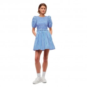 Рокля Tommy jeans DW0DW23114 short sleeve dress - Blue (Blue / Stripe) рокля,дамски,поли,и,рокли,tommy,jeans,dw0dw23114,short,sleeve,dress,blue,(blue,stripe)