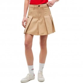 Пола Tommy jeans DW0DW23149 short skirt - Beige (Gentle Gold) пола,дамски,поли,и,рокли,tommy,jeans,dw0dw23149,short,skirt,beige,(gentle,gold)