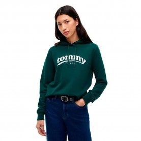 Суичър Tommy jeans DW0DW23289 hoodie - Green (Elegant Green) суичър,дамски,блузи,tommy,jeans,dw0dw23289,hoodie,green,(elegant,green)