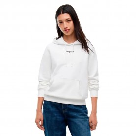 Суичър Tommy jeans DW0DW23537 hoodie - White (Ecru) суичър,дамски,блузи,tommy,jeans,dw0dw23537,hoodie,white,(ecru)
