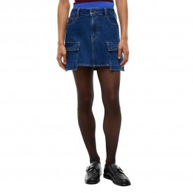 Пола Tommy jeans DW0DW23548 short skirt - Blue (Denim Dark) пола,дамски,поли,и,рокли,tommy,jeans,dw0dw23548,short,skirt,blue,(denim,dark)