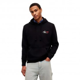 Суичър Tommy jeans Entry Sign hoodie - Black (Black) суичър,мъжки,пуловери,tommy,jeans,entry,sign,hoodie,black,(black)