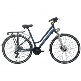 Wolfbike Trekking Lady 700C S740 TY300 bike - Silver (Navy) пътни,и,градски,велосипеди,wolfbike,trekking,lady,700c,s740,ty300,bike,silver,(navy)