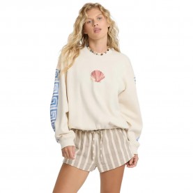 Блуза Billabong Carnival KDL FL sweatshirt - White (White Cap) блуза,дамски,блузи,billabong,carnival,kdl,fl,sweatshirt,white,(white,cap)