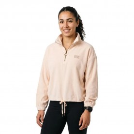 Блуза Billabong Coffee Time half zip sweatshirt - White (White Cap) блуза,дамски,блузи,billabong,coffee,time,half,zip,sweatshirt,white,(white,cap)