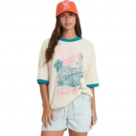 Тениска Billabong Go West Ringer short sleeve T-shirt - White (White Cap) тениска,мъжки,тениски,дамски,тениски,billabong,go,west,ringer,short,sleeve,t,shirt,white,(white,cap)