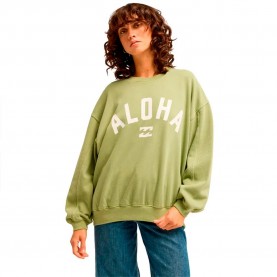 Блуза Billabong Kendall Aloha sweatshirt - Green (Army Green) блуза,дамски,блузи,billabong,kendall,aloha,sweatshirt,green,(army,green)