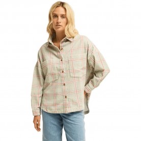 Риза с дълъг ръкав Billabong Stoked On You long sleeve shirt - Beige (Smoke Green) риза,с,дълъг,ръкав,дамски,ризи,мъжки,ризи,billabong,stoked,on,you,long,sleeve,shirt,beige,(smoke,green)