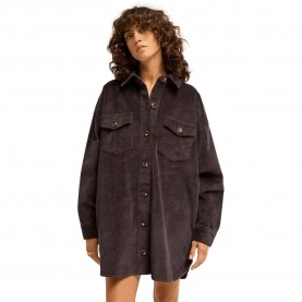 Рокля Billabong Winter Ocean long sleeve dress - Brown / Black (Black Sands) рокля,дамски,поли,и,рокли,billabong,winter,ocean,long,sleeve,dress,brown,black,(black,sands)