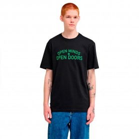 Тениска Element Open Mind short sleeve T-shirt - Black (Flint Black) тениска,мъжки,тениски,дамски,тениски,element,open,mind,short,sleeve,t,shirt,black,(flint,black)