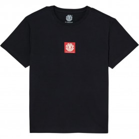 Тениска Element Square Logo short sleeve T-shirt - Black (Flint Black) тениска,мъжки,тениски,дамски,тениски,element,square,logo,short,sleeve,t,shirt,black,(flint,black)