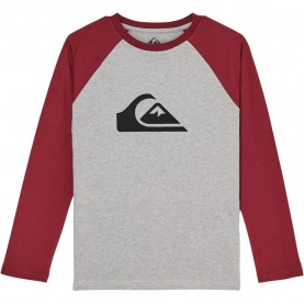 Тениска Quiksilver Evo Comp Raglan long sleeve T-shirt - Red / Grey (Oxblood Red) тениска,мъжки,тениски,дамски,тениски,quiksilver,evo,comp,raglan,long,sleeve,t,shirt,red,grey,(oxblood,red)