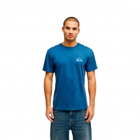 Тениска Quiksilver Evo Mini Logo short sleeve T-shirt - Blue (Dark Denim) тениска,мъжки,тениски,дамски,тениски,quiksilver,evo,mini,logo,short,sleeve,t,shirt,blue,(dark,denim)