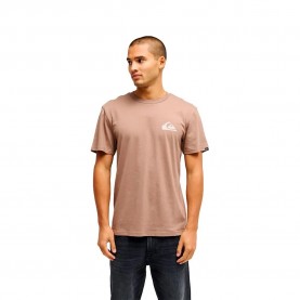 Тениска Quiksilver Evo Mini Logo short sleeve T-shirt - Brown (Pine Bark) тениска,мъжки,тениски,дамски,тениски,quiksilver,evo,mini,logo,short,sleeve,t,shirt,brown,(pine,bark)