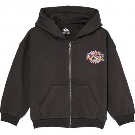 Блуза Quiksilver Fakie Pop full zip sweatshirt - Black (Tarmac) блуза,детски,блузи,quiksilver,fakie,pop,full,zip,sweatshirt,black,(tarmac)