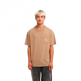 Тениска Quiksilver Guana short sleeve T-shirt - Brown (Pine Bark) тениска,мъжки,тениски,дамски,тениски,quiksilver,guana,short,sleeve,t,shirt,brown,(pine,bark)