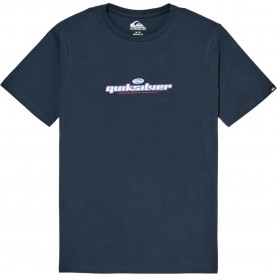Тениска Quiksilver Slacker short sleeve T-shirt - Blue (Dark Navy) тениска,мъжки,тениски,дамски,тениски,quiksilver,slacker,short,sleeve,t,shirt,blue,(dark,navy)