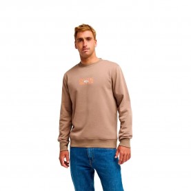 Блуза Quiksilver True Crew sweatshirt - Brown (Pine Bark) блуза,мъжки,пуловери,quiksilver,true,crew,sweatshirt,brown,(pine,bark)