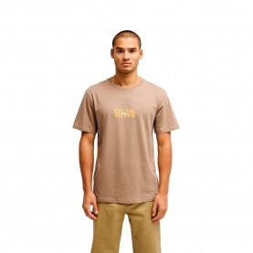 Тениска Quiksilver True short sleeve T-shirt - Beige / Brown (Pine Bark) тениска,мъжки,тениски,дамски,тениски,quiksilver,true,short,sleeve,t,shirt,beige,brown,(pine,bark)