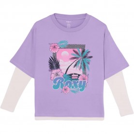 Тениска Roxy Rain Falls short sleeve T-shirt - Purple (Viola) тениска,мъжки,тениски,дамски,тениски,roxy,rain,falls,short,sleeve,t,shirt,purple,(viola)