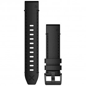 Garmin QuickFit 22 Leather strap refurbished - Black (Black) електро,garmin,quickfit,22,leather,strap,refurbished,black,(black)