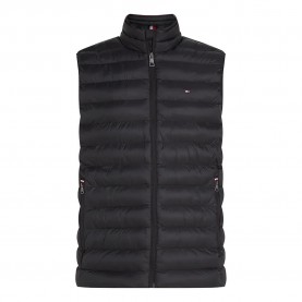 Елек Tommy hilfiger Core Packable Recycled vest refurbished - Black (Black) елек,мъжки,жилетки,tommy,hilfiger,core,packable,recycled,vest,refurbished,black,(black)