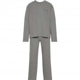 Пижама Calvin klein LV00NM2951 long sleeve pyjama refurbished - Grey (Smoke Screen) пижама,мъжки,пижами,calvin,klein,lv00nm2951,long,sleeve,pyjama,refurbished,grey,(smoke,screen)