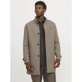 Палто Jack & jones Melton coat refurbished - Grey (Greige) палто,мъжки,якета,jack,&,jones,melton,coat,refurbished,grey,(greige)