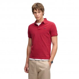 Superdry Classic Pique short sleeve polo - Red (Red Dahlia) дамски,блузи,с,яка,мъжки,блузи,с,яка,superdry,classic,pique,short,sleeve,polo,red,(red,dahlia)