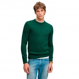 Блуза Superdry Preppy Cotton sweater - Green (Forest Green) блуза,мъжки,пуловери,дамски,пуловери,superdry,preppy,cotton,sweater,green,(forest,green)