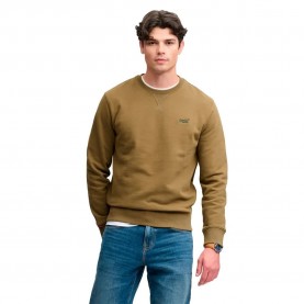 блуза,мъжки,пуловери,superdry,essential,logo,sweatshirt,green,brown,(khaki)