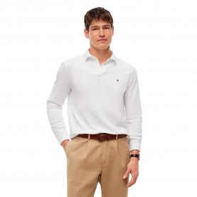 дамски,блузи,с,яка,мъжки,блузи,с,яка,tommy,hilfiger,1985,regular,fit,long,sleeve,polo,white,(white)