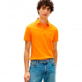 дамски,блузи,с,яка,мъжки,блузи,с,яка,tommy,hilfiger,1985,slim,fit,short,sleeve,polo,orange,(orange,flash)