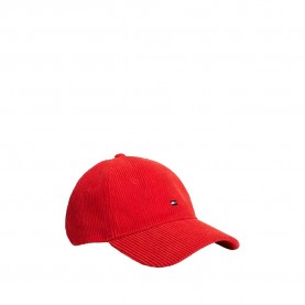 Шапка Tommy hilfiger AM0AM14530 6 Panel cap - Red (Medium Red) шапка,всички,шапки,tommy,hilfiger,am0am14530,6,panel,cap,red,(medium,red)