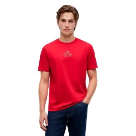 Тениска Tommy hilfiger Brand Love Gold short sleeve T-shirt - Red (Medium Red) тениска,мъжки,тениски,дамски,тениски,tommy,hilfiger,brand,love,gold,short,sleeve,t,shirt,red,(medium,red)