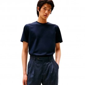 Тениска Tommy hilfiger Mercerised short sleeve T-shirt - Blue (Desert Sky) тениска,мъжки,тениски,дамски,тениски,tommy,hilfiger,mercerised,short,sleeve,t,shirt,blue,(desert,sky)