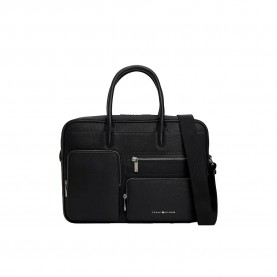 Tommy hilfiger Modern Business laptop briefcase - Black (Black) всички,чанти,tommy,hilfiger,modern,business,laptop,briefcase,black,(black)