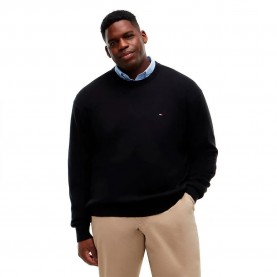 Блуза Tommy hilfiger MW0MW34104 Plus Size sweater - Black (Black) блуза,мъжки,пуловери,дамски,пуловери,tommy,hilfiger,mw0mw34104,plus,size,sweater,black,(black)