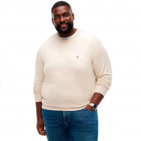 Блуза Tommy hilfiger MW0MW34104 Plus Size sweater - Beige (Heathered Oatmilk) блуза,мъжки,пуловери,дамски,пуловери,tommy,hilfiger,mw0mw34104,plus,size,sweater,beige,(heathered,oatmilk)