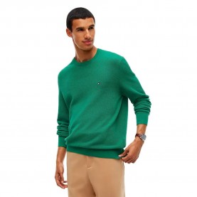 Блуза Tommy hilfiger MW0MW36347 sweater - Green (Alaskan Green) блуза,мъжки,пуловери,дамски,пуловери,tommy,hilfiger,mw0mw36347,sweater,green,(alaskan,green)