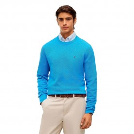 Блуза Tommy hilfiger MW0MW36347 sweater - Blue (Blue Spell) блуза,мъжки,пуловери,дамски,пуловери,tommy,hilfiger,mw0mw36347,sweater,blue,(blue,spell)