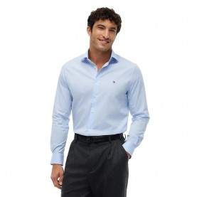 Риза с дълъг ръкав Tommy hilfiger MW0MW43122 long sleeve shirt - Blue (Sweet Blue) риза,с,дълъг,ръкав,дамски,ризи,мъжки,ризи,tommy,hilfiger,mw0mw43122,long,sleeve,shirt,blue,(sweet,blue)