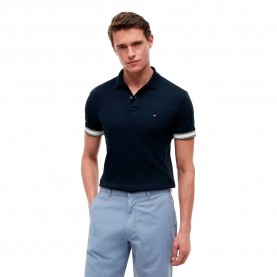 Tommy hilfiger MW0MW43270 Slim Fit short sleeve polo - Blue (Desert Sky) дамски,блузи,с,яка,мъжки,блузи,с,яка,tommy,hilfiger,mw0mw43270,slim,fit,short,sleeve,polo,blue,(desert,sky)