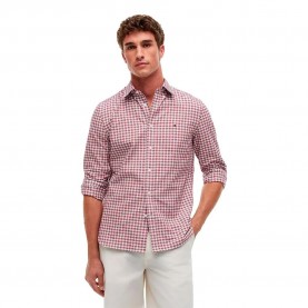 Карирана риза Tommy hilfiger MW0MW43305 long sleeve shirt - Pink (Red Check 01) карирана,риза,дамски,ризи,мъжки,ризи,tommy,hilfiger,mw0mw43305,long,sleeve,shirt,pink,(red,check,01)