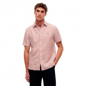 риза,с,къс,ръкав,дамски,ризи,мъжки,ризи,tommy,hilfiger,mw0mw43313,linen,short,sleeve,shirt,pink,(breton,stripe,orange,flash,ecru)