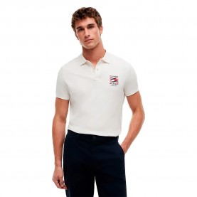 Tommy hilfiger MW0MW43378 Regular Fit short sleeve polo - White (Ivory Petal) дамски,блузи,с,яка,мъжки,блузи,с,яка,tommy,hilfiger,mw0mw43378,regular,fit,short,sleeve,polo,white,(ivory,petal)
