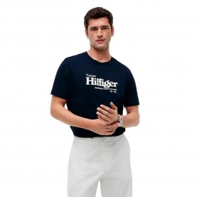 Тениска Tommy hilfiger MW0MW43448 short sleeve T-shirt - Blue (Desert Sky) тениска,мъжки,тениски,дамски,тениски,tommy,hilfiger,mw0mw43448,short,sleeve,t,shirt,blue,(desert,sky)